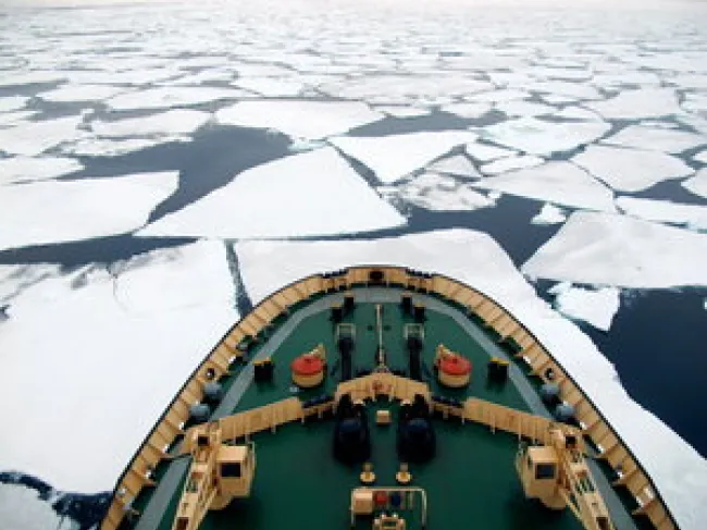 Ice breaking ship